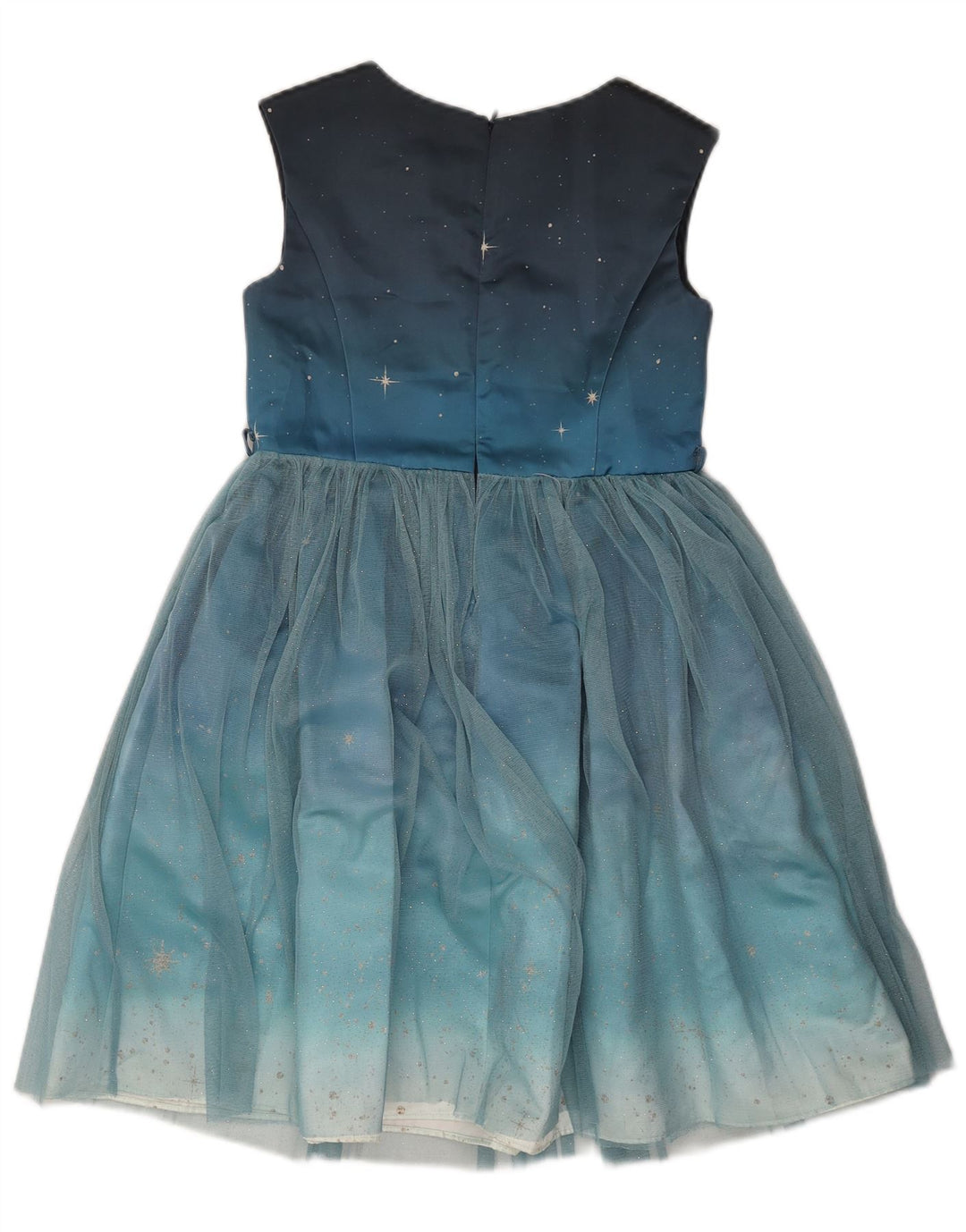 MONSOON Girls Tutu Dress 10-11 Years Blue Spotted Polyester