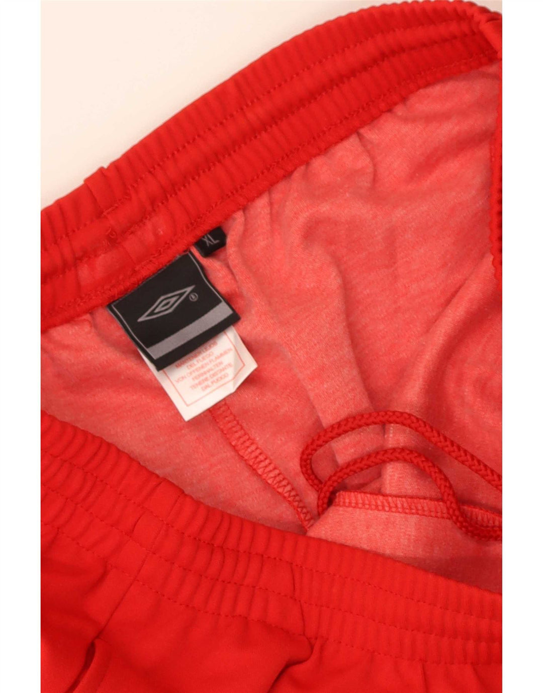 Umbro Mens Tracksuit Trousers Joggers XL Red Polyester