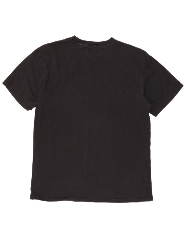 T-shirt grafica da uomo Tommy Hilfiger Top nera media