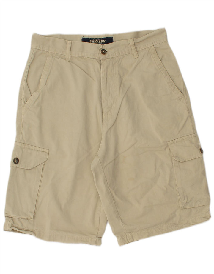 Carrera Mens Cargo Shorts IT 44 XS W29  Beige Cotton