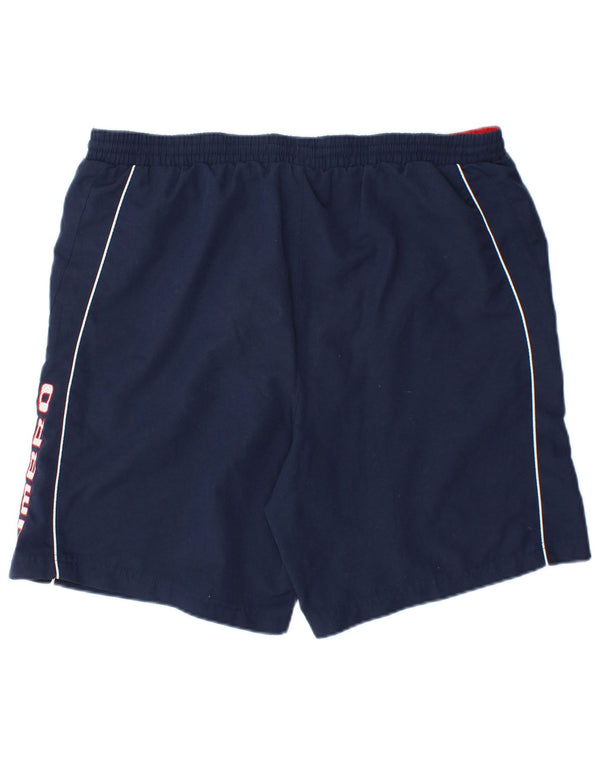 Umbro Mens Graphic Swimming Shorts Large  Navy Blue Polyester