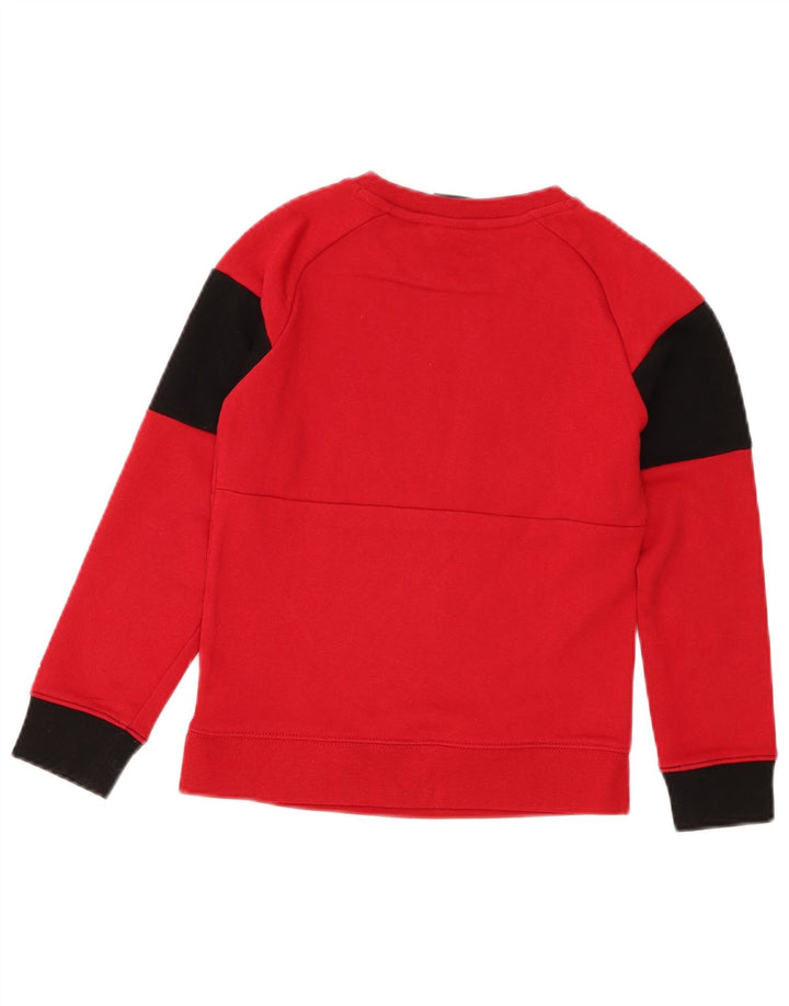 Jordan Boys Graphic Sweatshirt Jumper 6-7 Years Large Red Colourblock