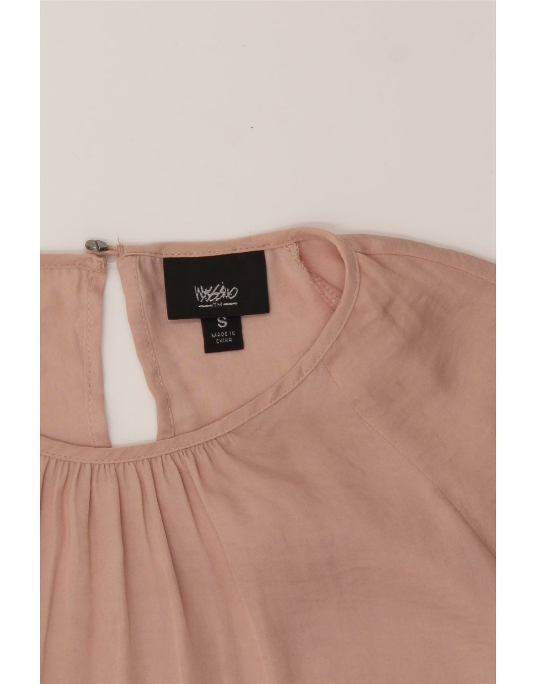 MOSSIMO Womens Long Sleeve Blouse Top UK 10 Small Pink Polyester Vintage Mossimo and Second-Hand Mossimo from Messina Hembry 