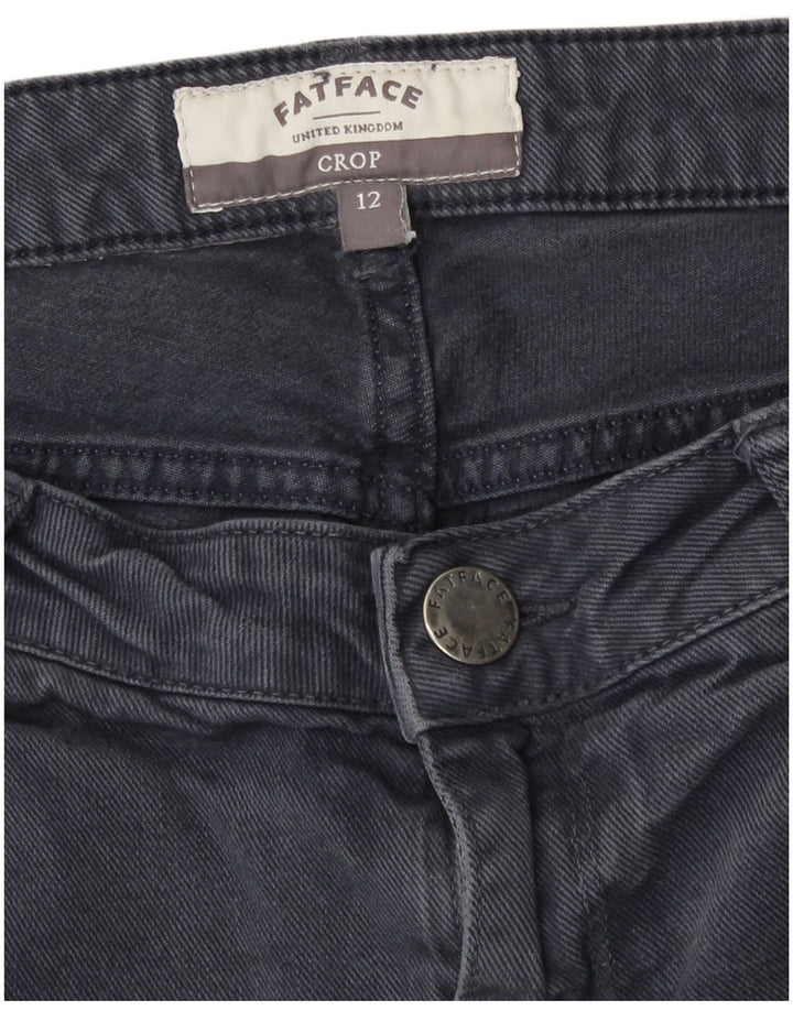 Fat Face Dame Cropped Jeans UK 12 Medium W32 L22 Grå Bomuld