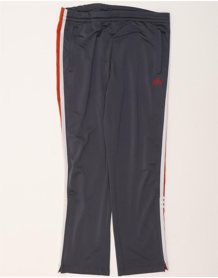 Adidas Mens Tracksuit Trousers UK 38/40 Medium  Grey Colourblock Polyester