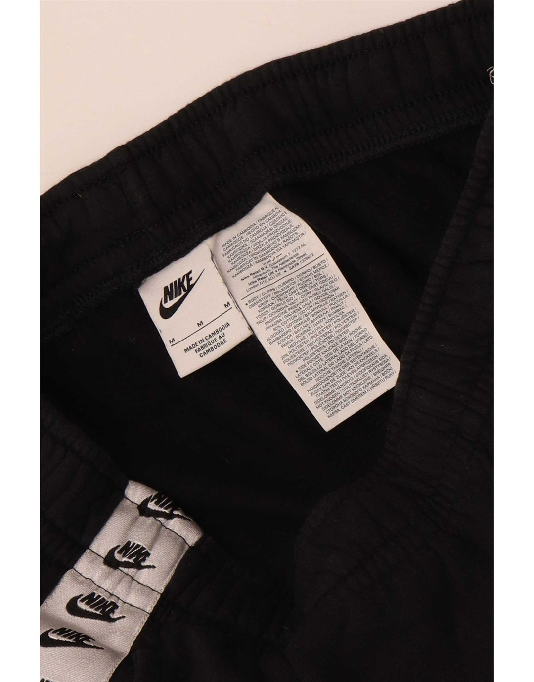 Nike Mens Graphic Tracksuit Trousers Joggers Medium Black Colourblock
