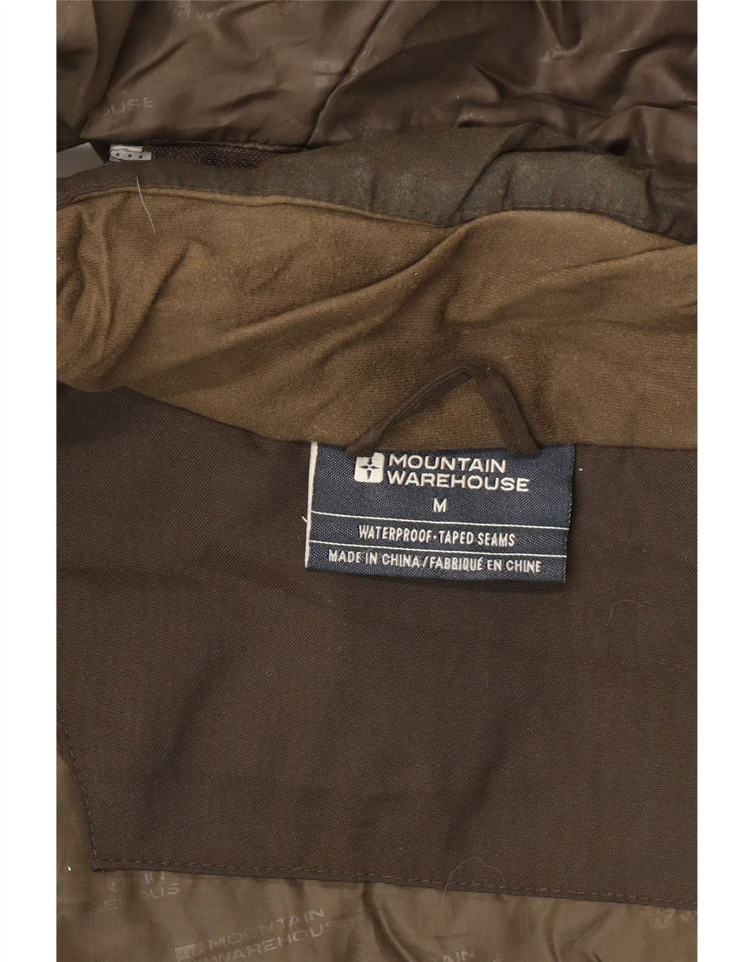 Mountain Warehouse Herren-Parka mit Kapuze, UK 38, mittelbraunes Nylon