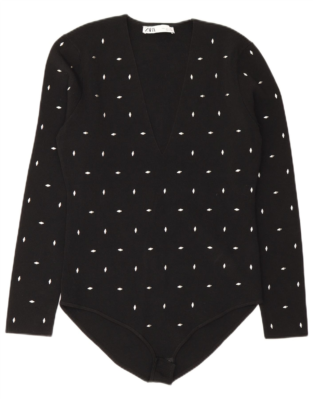 Zara Body Femme UK 14 Large Viscose Noir