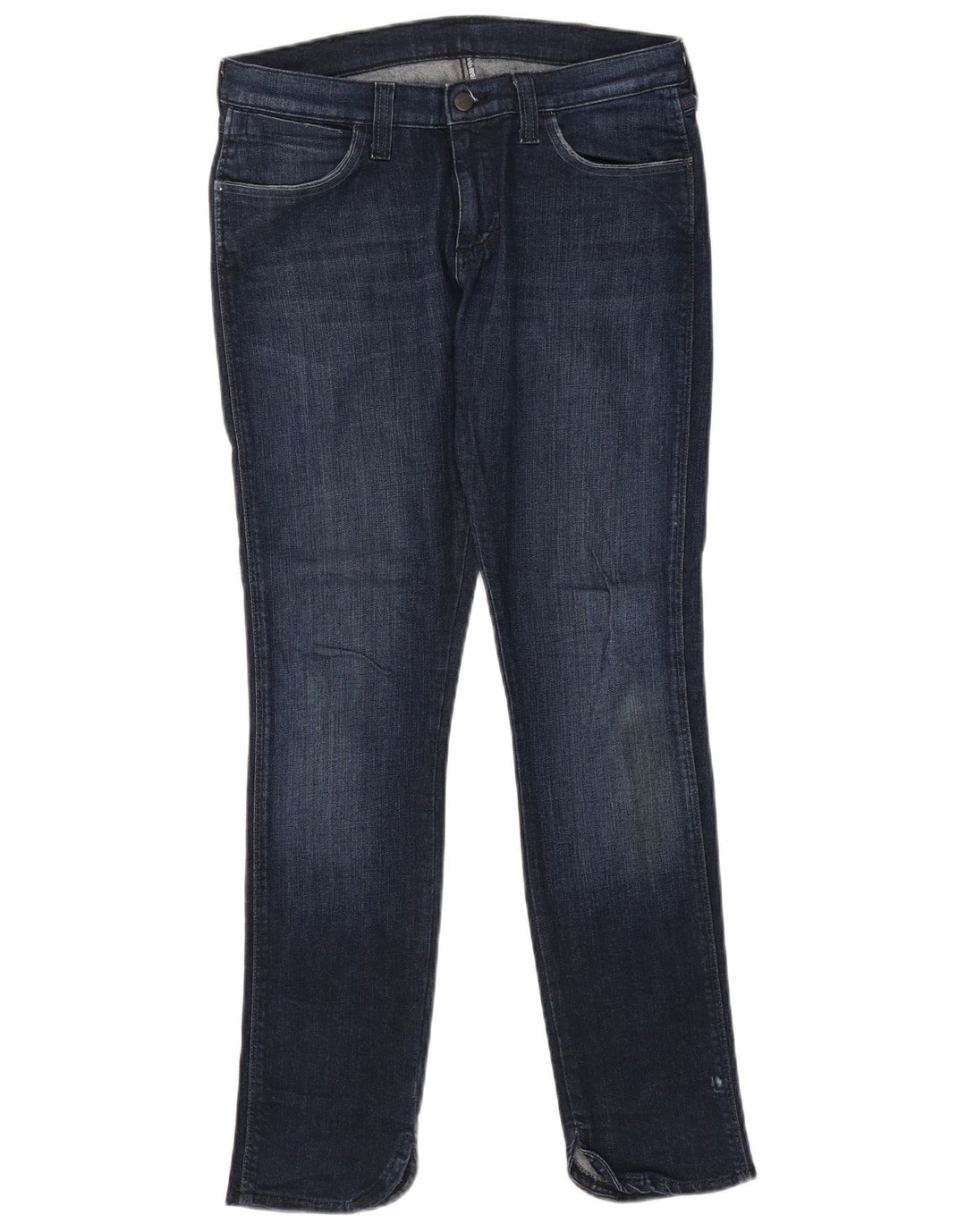 Wrangler Womens Stokes Slim Jeans W30 L32 Navy Blue Cotton
