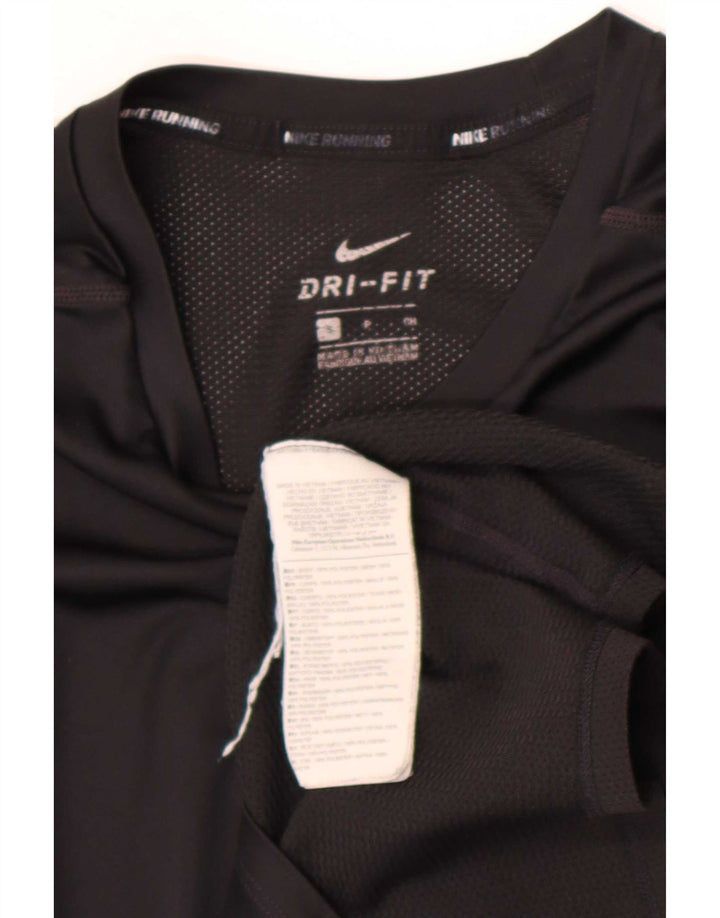 Męski T-shirt Nike Dri Fit, mały, czarny poliester