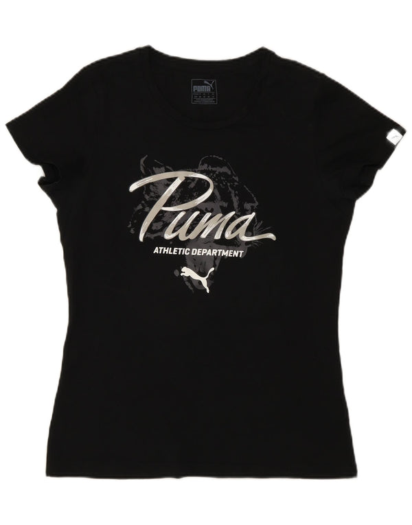 Женская футболка с рисунком Puma Top UK 12, средний черный