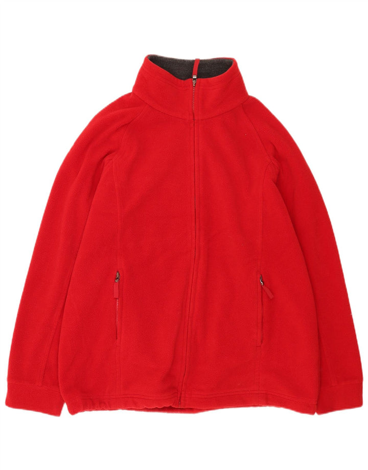 Marks & Spencer Fleecejakke til kvinder UK 14 Stor rød polyester