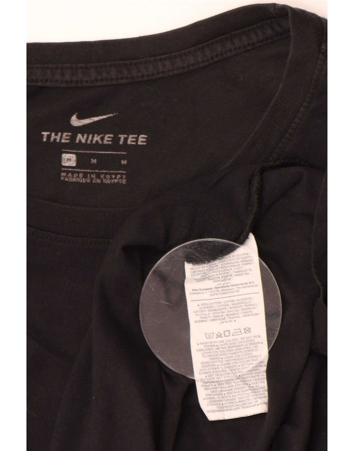Nike Herre grafisk top Langærmet Medium Sort Colourblock Bomuld