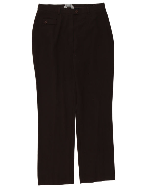 Marks & Spencer Damen Gerade Freizeithose UK 14 Medium W30 L30 Braun