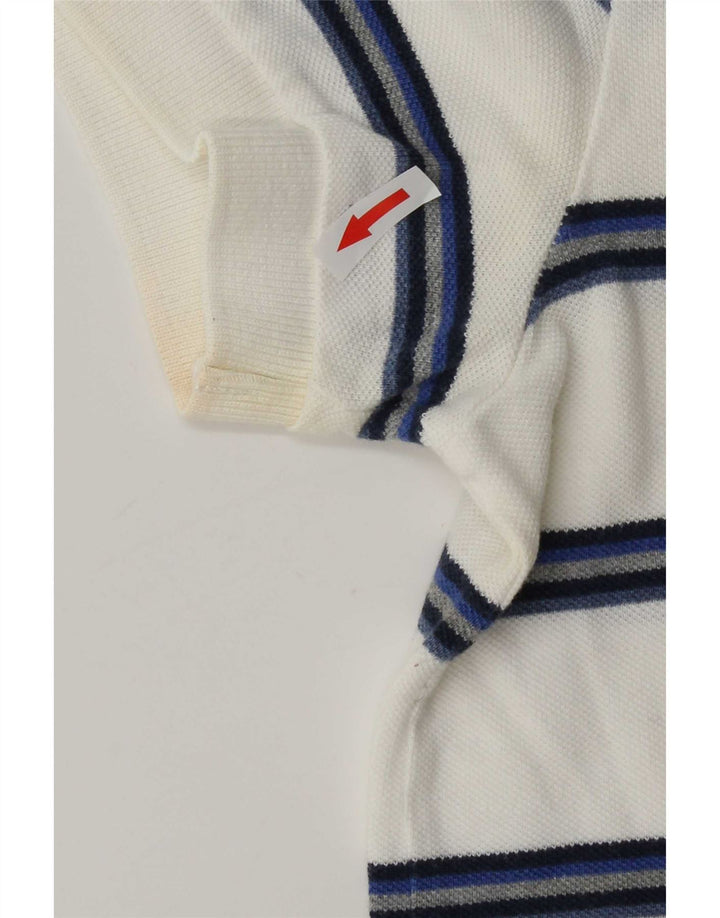 Polo da uomo Gap in cotone a righe grandi bianche
