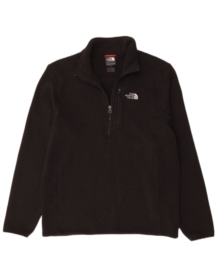 The North Face Mens Zip Neck Jumper Sweater Medium Black
