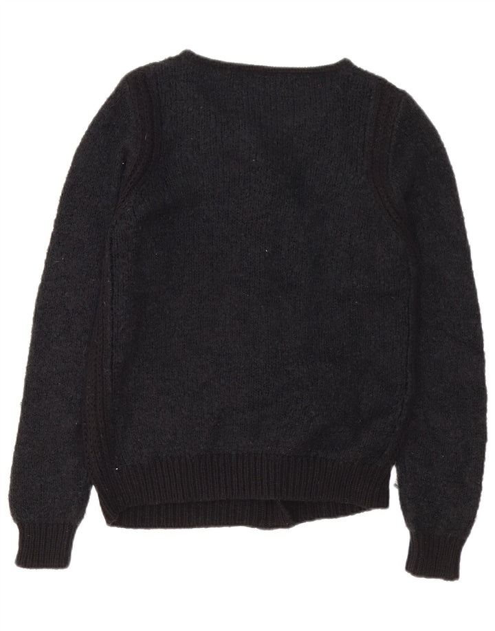 Marks & Spencer Womens Cardigan Sweater UK 12 Medium Black