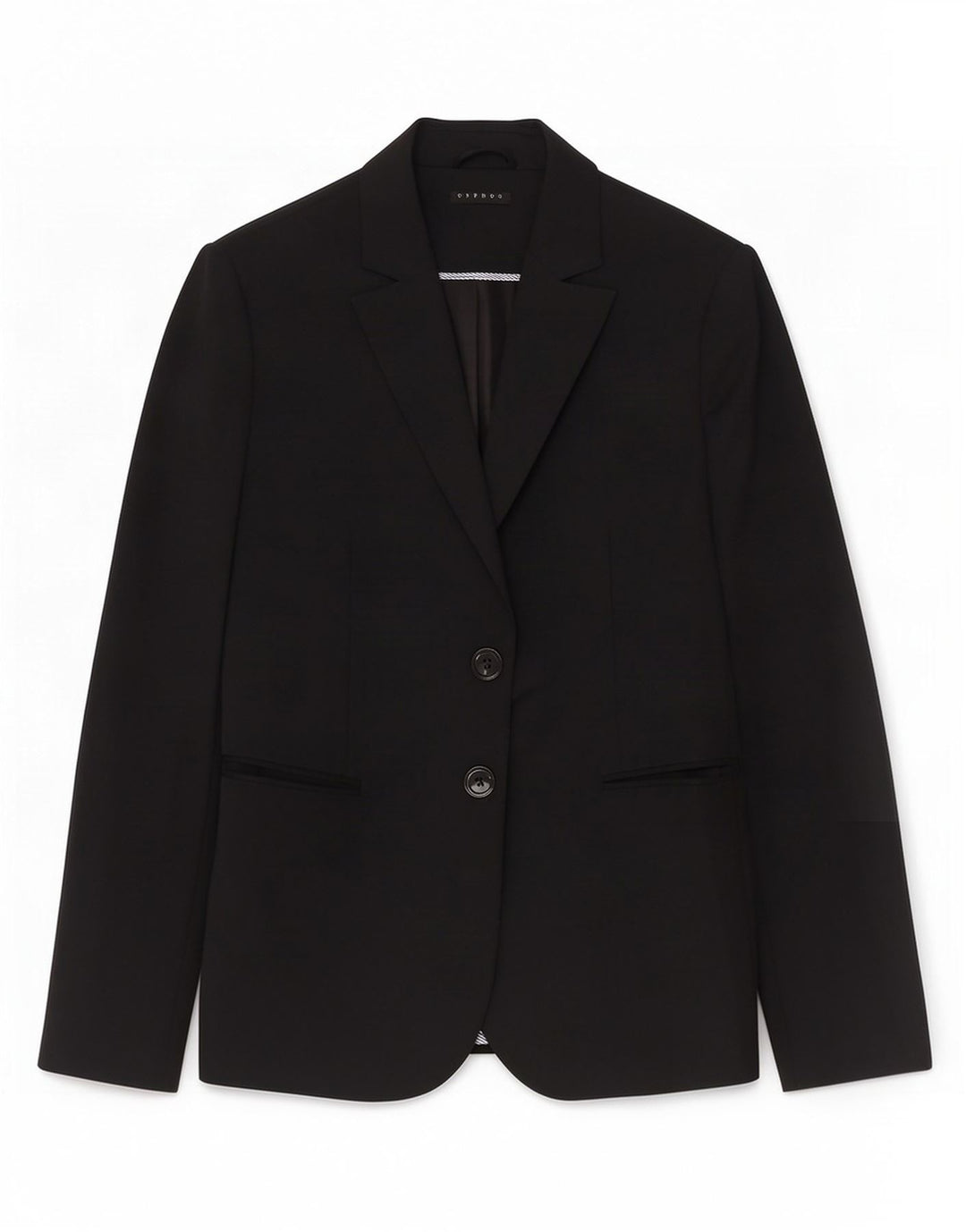 Sisley Damen 2-Knopf-Blazerjacke UK 12 Mittelschwarz