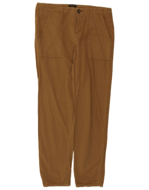 Massimo Dutti Pantaloni Chino pentru Femei, Casual Fit EU 38 Mici L28 L29 Maro
