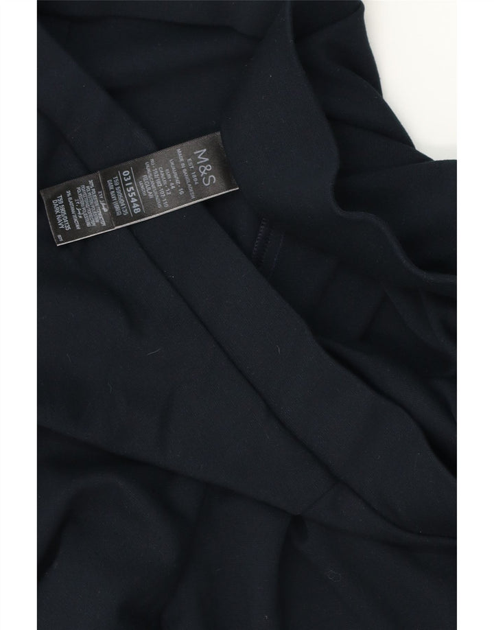 Marks & Spencer Womens Leggings UKL 16 Large Navy Blue Viscose