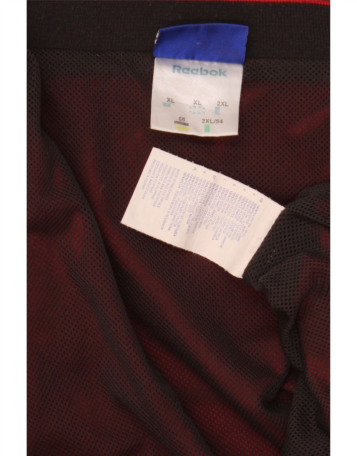 Giacca antipioggia da uomo Reebok UK 42 XL Poliestere color block rosso