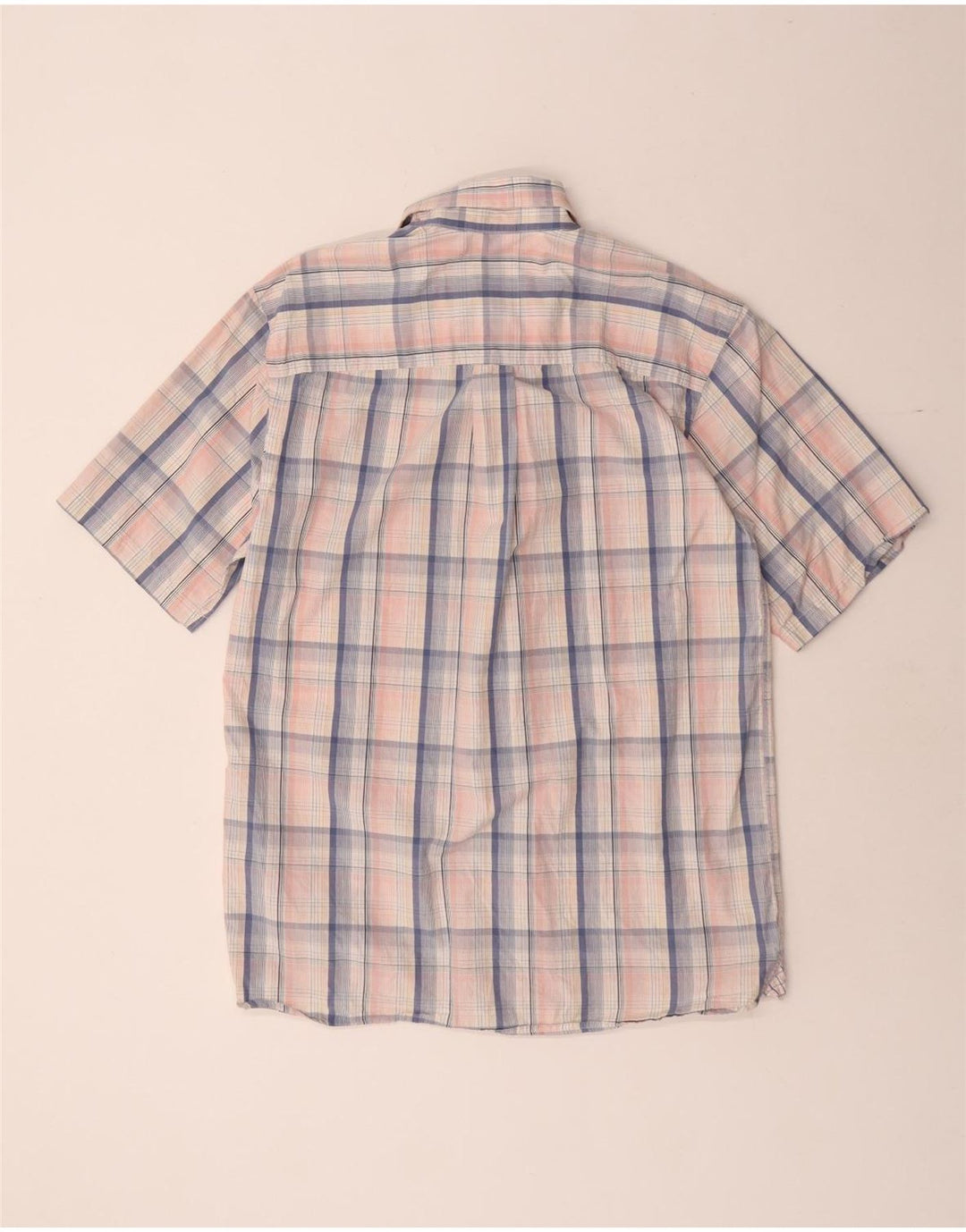 IZOD Chemise à Manches Courtes Homme Petit Carreau Rose Coton