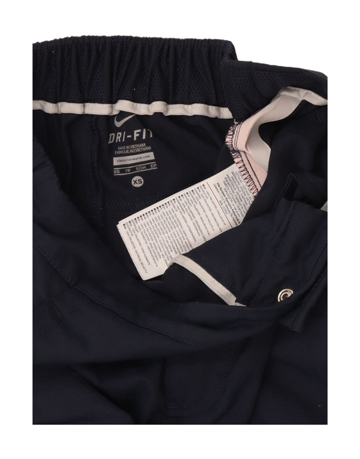 Pantaloncini chino Nike Dri Fit da donna XS W25 blu navy in poliestere