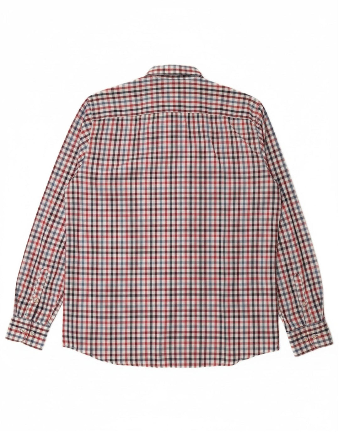 LERROS Mens Flannel Shirt Medium Red Check Cotton