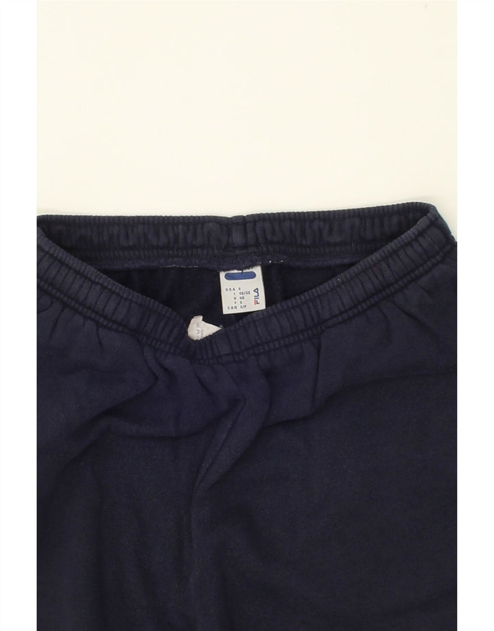 FILA Mens Tracksuit Trousers Small Navy Blue Cotton Vintage Fila and Second-Hand Fila from Messina Hembry 
