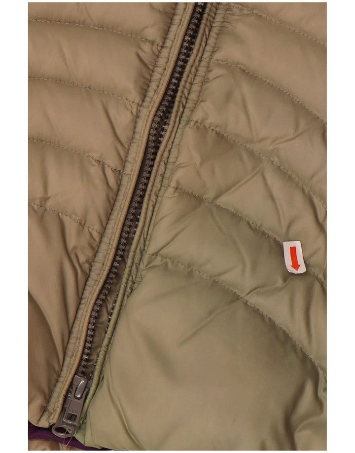 Blauer Womens Padded Jacket UK 10 Small Beige Nylon