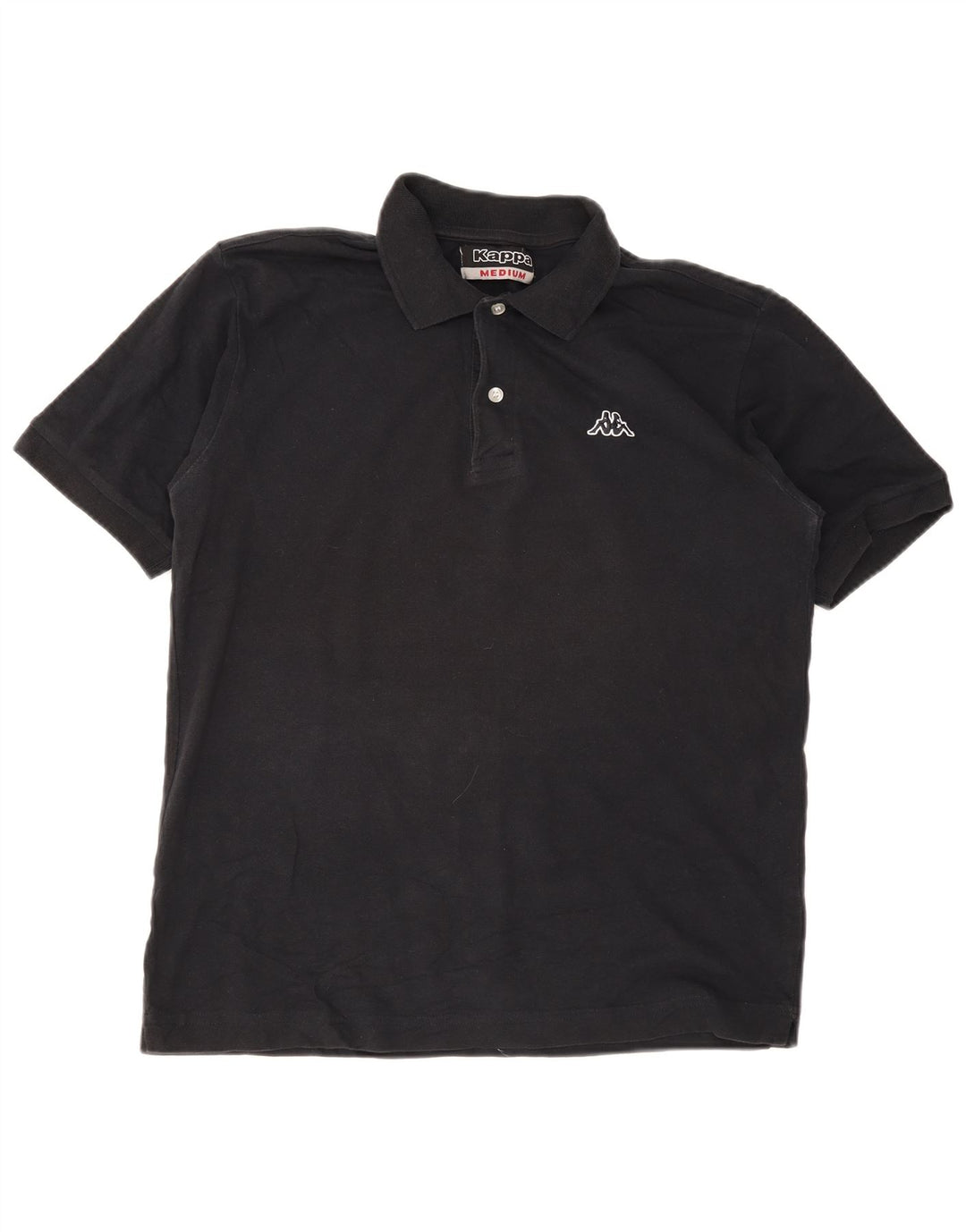 Kappa herre poloshirt Medium sort bomuld