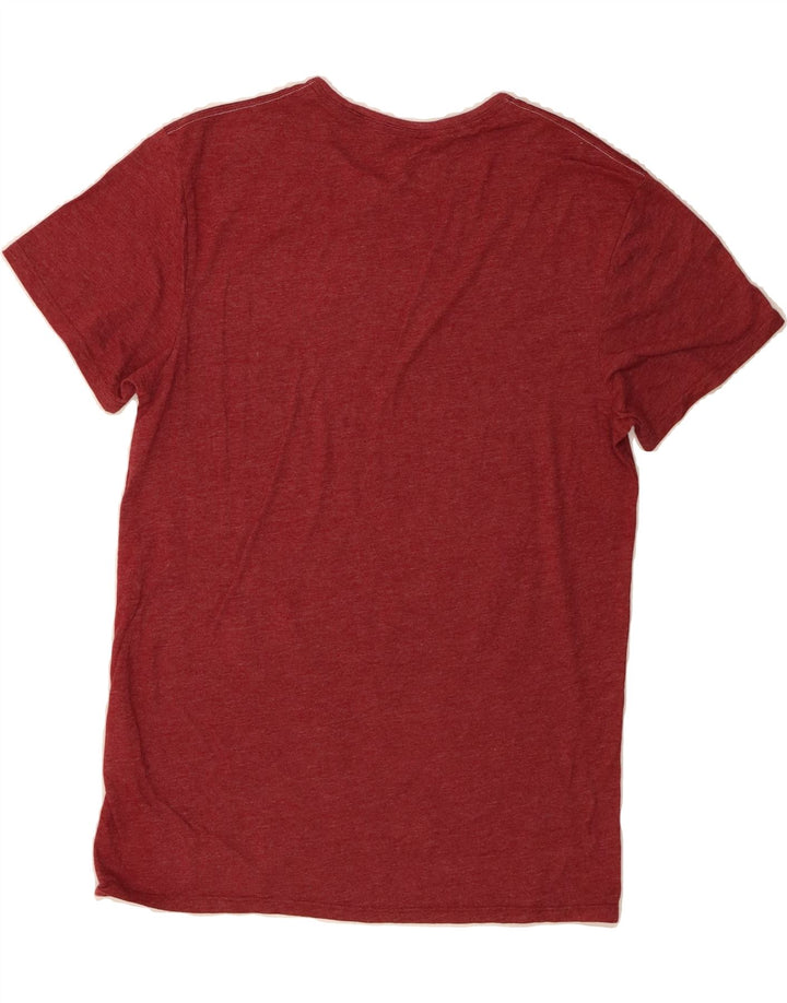 BILLABONG Mens Graphic T-Shirt Top Medium Red Cotton Vintage Billabong and Second-Hand Billabong from Messina Hembry 