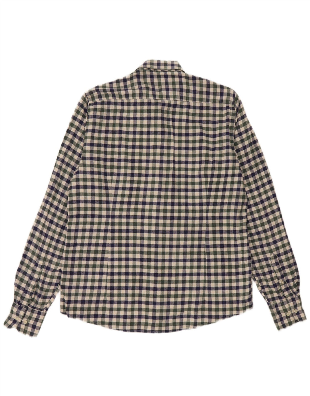Barbour Camisa De Franela Entallada De Algodón A Cuadros Azul Medio | Hombre