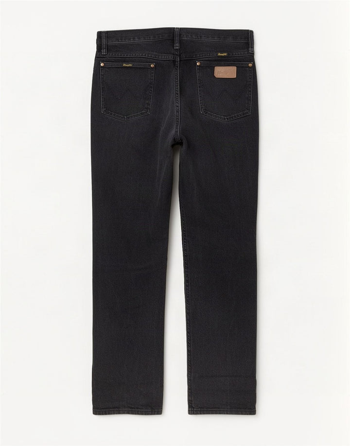 Jeans dritti da uomo Wrangler W33 L32 cotone grigio