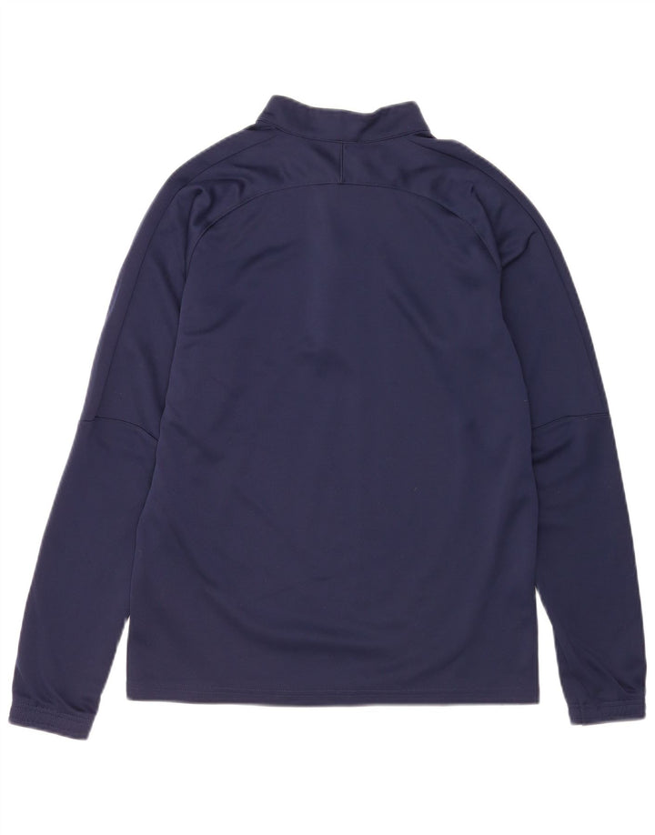 Puma Herre Zip Neck Pullover Træningsdragt Top Small Navy Blue