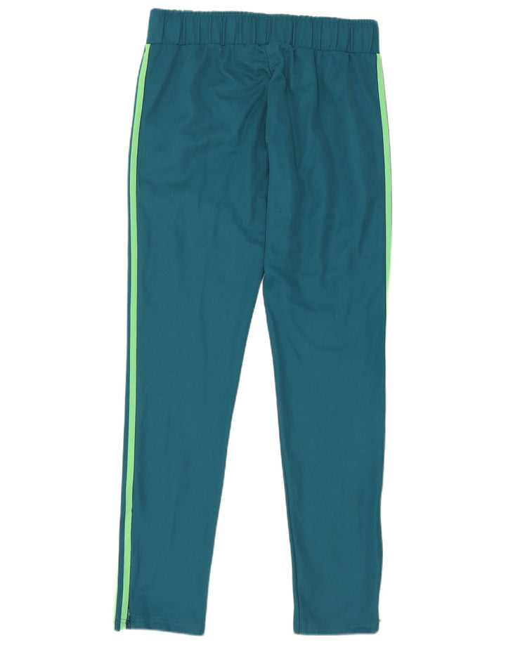 Adidas Womens Tracksuit Trousers UK 12 Medium Blue Cotton