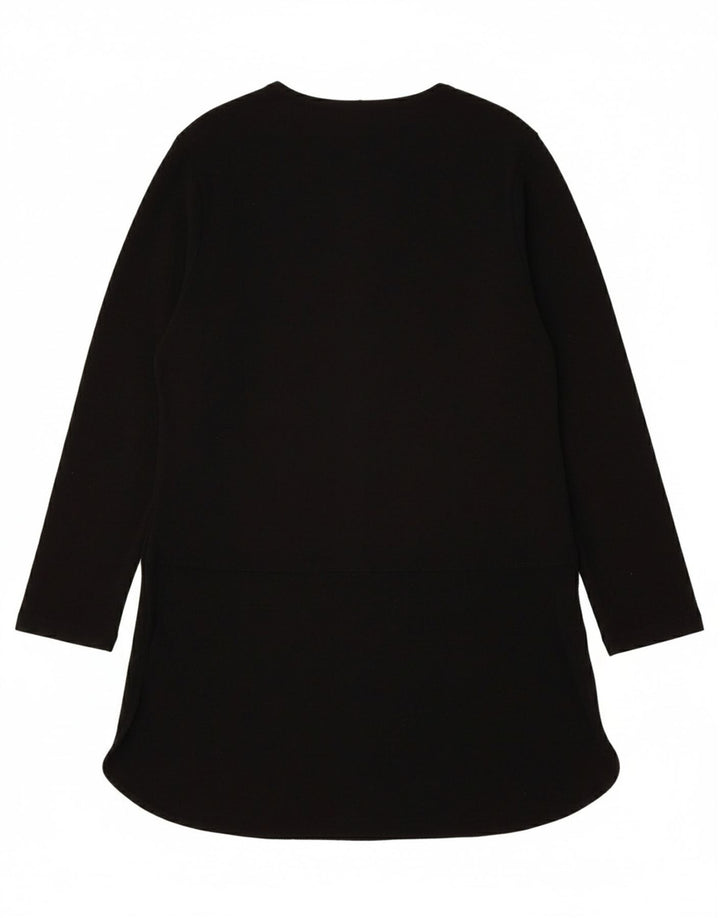 RALPH LAUREN Womens Tunic Dress UK 14 Medium Black Polyester