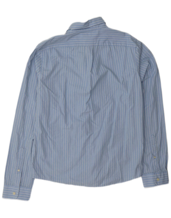 Abercrombie & Fitch Mens Muscle Shirt XL Blue Pinstripe Cotton