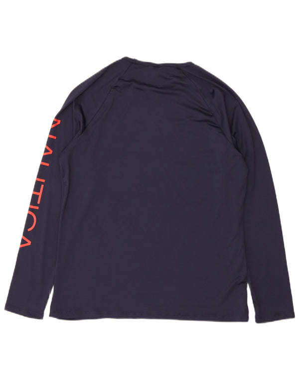 Nautica Γυναικείο τοπ μακρυμάνικο UK 18 XL Navy Blue Polyester