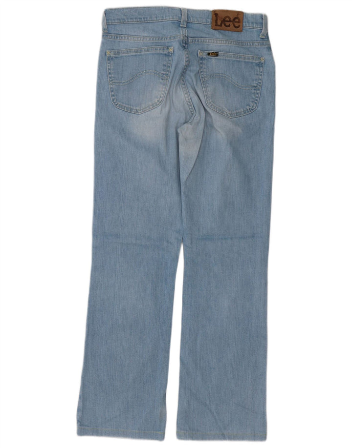 Lee Womens Straight Jeans W33 L30 Blue Cotton