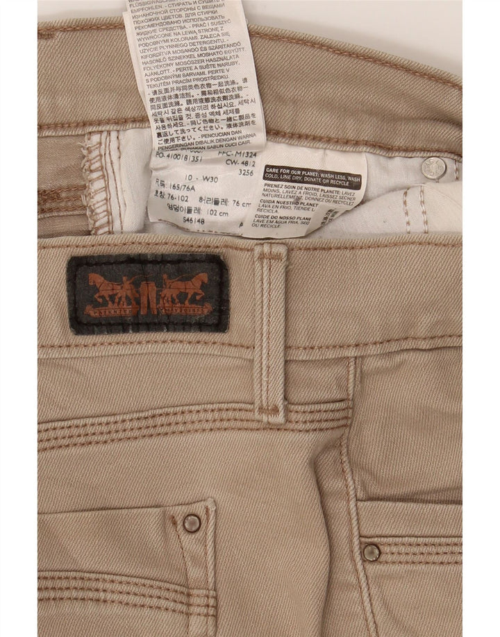 LEVI'S Womens Capri Jeans US 10 Large W30 L17 Beige Cotton Vintage Levi's and Second-Hand Levi's from Messina Hembry 