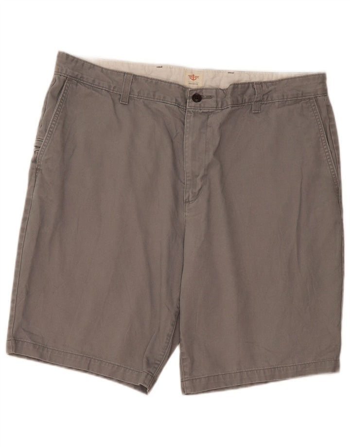 DOCKERS Pantalones cortos cargo para hombre W40 XL Algodón gris