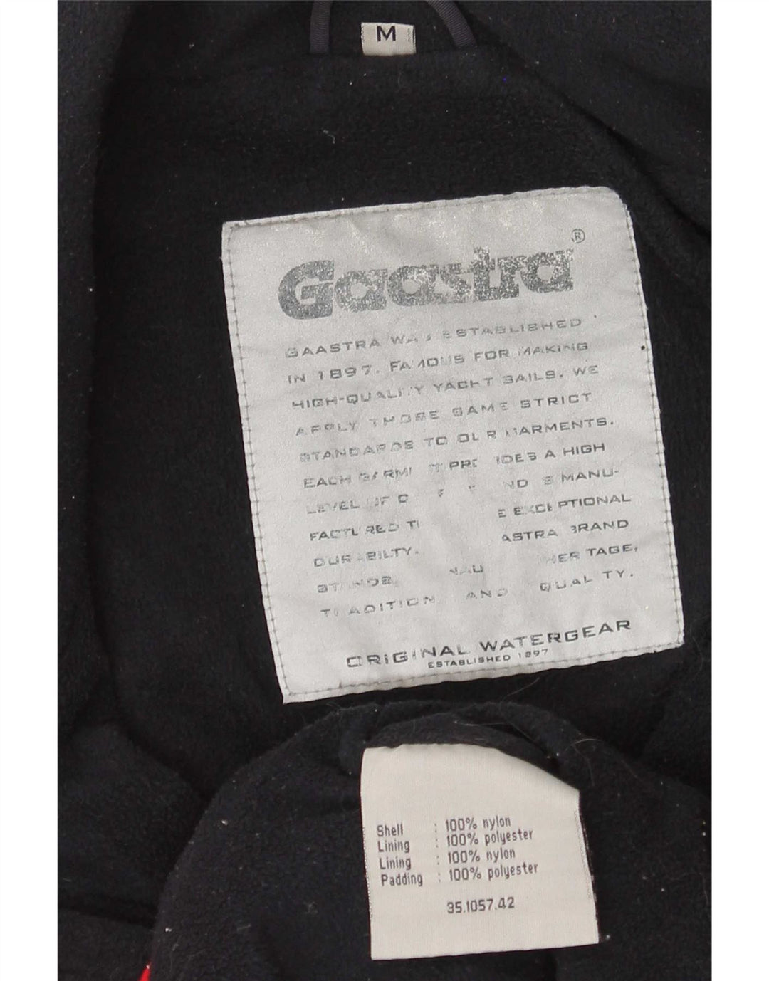 Jaqueta corta-vento masculina Gaastra UK 38 nylon vermelho médio
