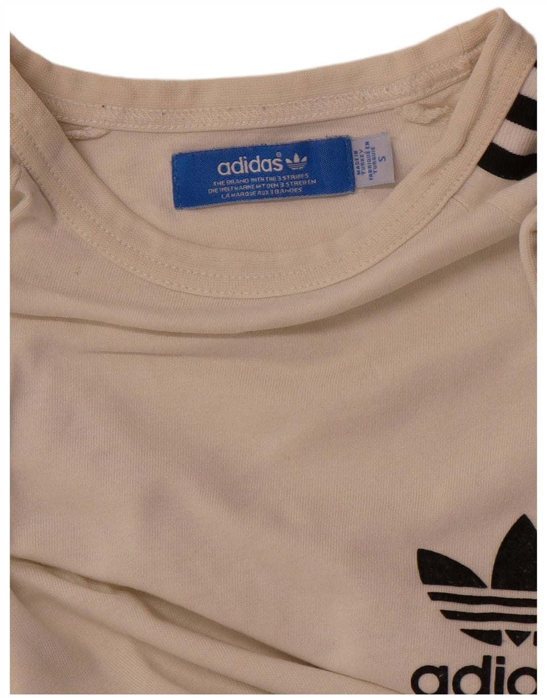 ADIDAS Mens T-Shirt Top Small White