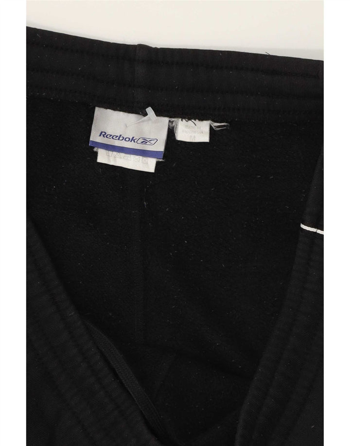 Reebok Mens Tracksuit Trousers Medium  Black Cotton