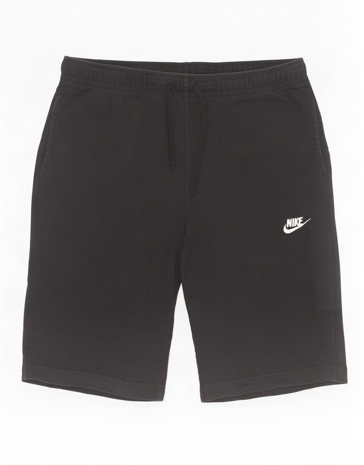Męskie spodenki sportowe Nike, średniej wielkości, czarne, bawełniane