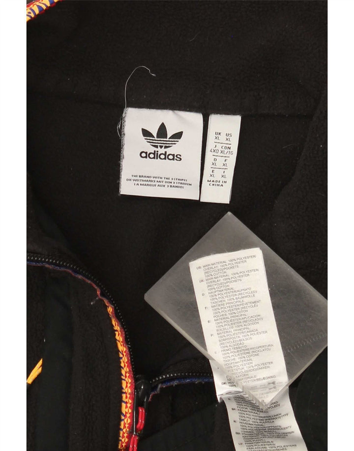 Męska kurtka polarowa Adidas UK 42 XL Czarny poliester