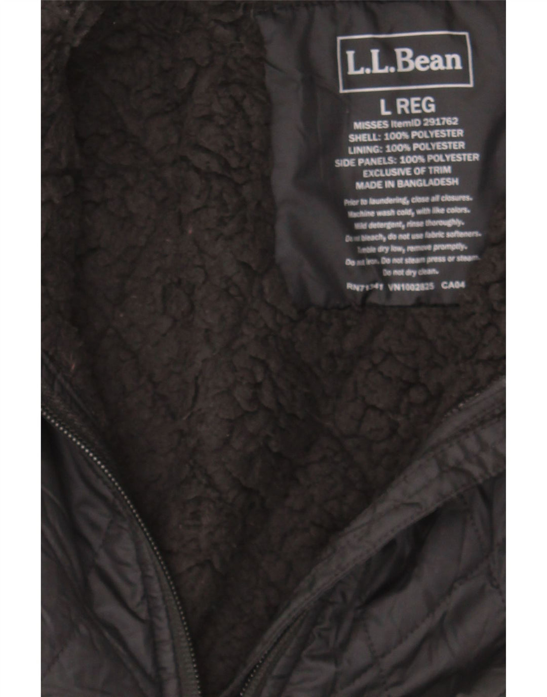 L.L.BEAN Womens Quilted Gilet UK 16 Large Black Polyester Vintage L.L.Bean and Second-Hand L.L.Bean from Messina Hembry 