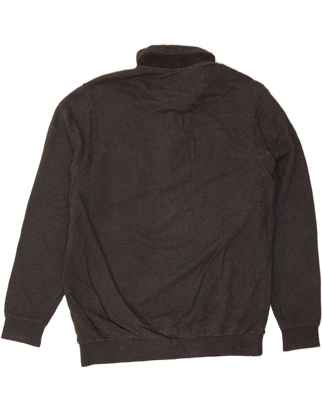 PIERRE CARDIN Mens Zip Neck Sweatshirt Jumper XL Grey Cotton Vintage Pierre Cardin and Second-Hand Pierre Cardin from Messina Hembry 