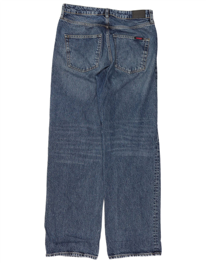 Superdry Mens Loose Jeans W30 L32 Blue Cotton